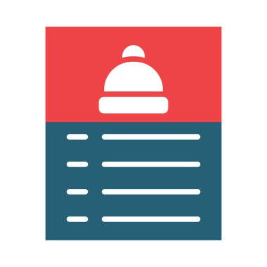 Kişisel ve ticari kullanım için Gıda Menüsü Vektör Sembolü İki Renk Simgesi