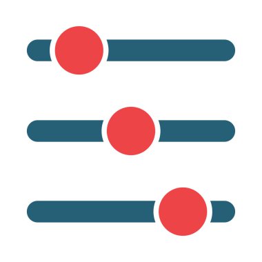 Kişisel ve Ticari Kullanım İçin Seçenekler Vektör Sembolü İki Renk Simgesi