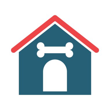 Köpek Evi Vekil Sembolü Kişisel ve Ticari Kullanım İçin İki Renk Simgesi