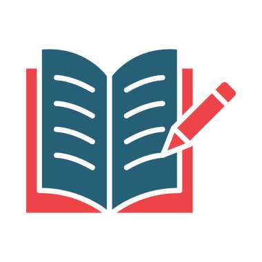 Kişisel ve ticari kullanım için Vektör Kabartma İki Renk Simgesi Yazılıyor