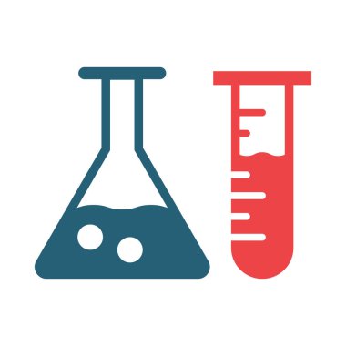 Kişisel ve ticari kullanım için Kimya Vektörü İki Renk Simgesi