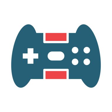 Kişisel ve ticari kullanım için Oyun Vektörü Kabartması İki Renk Simgesi