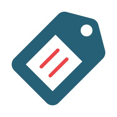 Kişisel ve ticari kullanım için Etiket Vektörü Kabartma İki Renk Simgesi