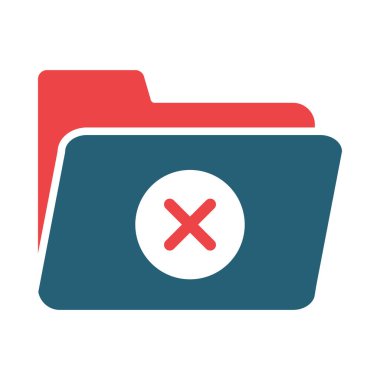 Kişisel ve Ticari Kullanım İçin Boş Dizin Vektörü Kabartması İki Renk Simgesi