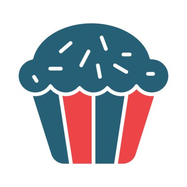 Kek Vektörü Sembolü Kişisel ve Ticari Kullanım İçin İki Renk Simgesi