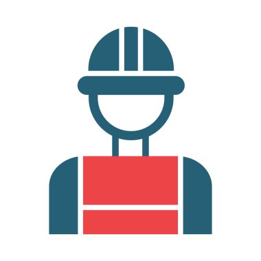 Kişisel ve ticari kullanım için Mühendis Vektör Sembolü İki Renk Simgesi