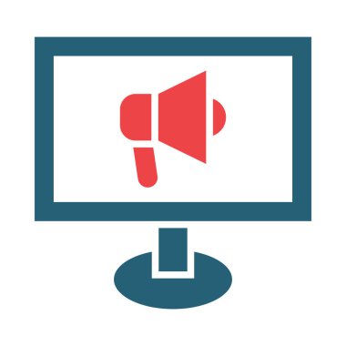 Kişisel ve ticari kullanım için Dijital Ajans Vektör Sembolü İki Renk Simgesi