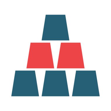 Kişisel ve ticari kullanım için Altın Vektör Kabartması İki Renk Simgesi