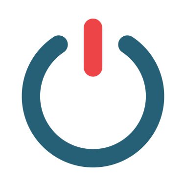 Kişisel ve ticari kullanım için Güç Vektörü Kabartması İki Renk Simgesi