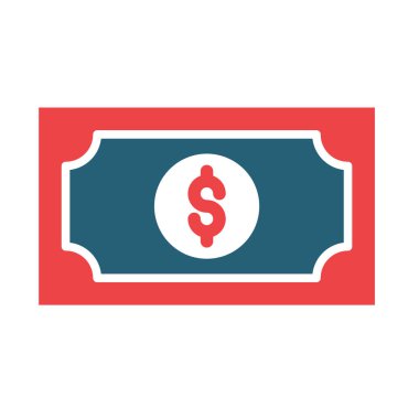 Kişisel ve ticari kullanım için Para Vektörü Kabartması İki Renk Simgesi