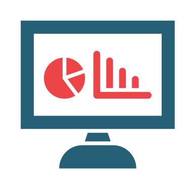 Kişisel ve Ticari Kullanım İçin Gösterge Paneli Vektör Kabartması İki Renk Simgesi