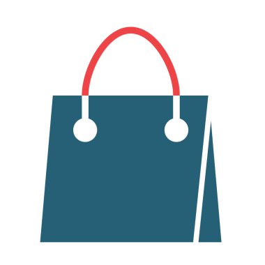 Kişisel ve ticari kullanım için Alışveriş Vektörü Kabartması İki Renk Simgesi