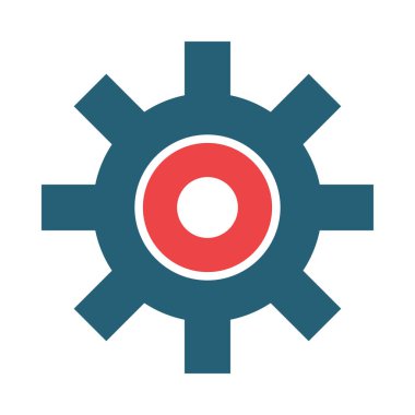 Kişisel ve Ticari Kullanım için Ayarlar Vektör Kabartma İki Renk Simgesi