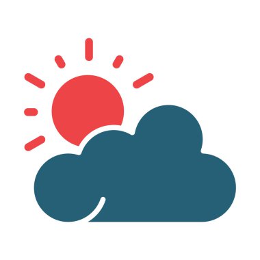 Kişisel ve ticari kullanım için Hava Vektörü Kabartması İki Renk Simgesi