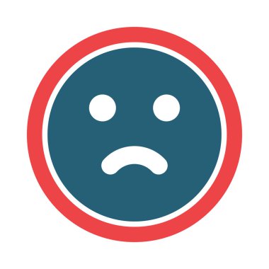 Kişisel ve ticari kullanım için Depresyon Vektörü Sembolü İki Renk Simgesi