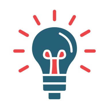 Kişisel ve ticari kullanım için ilham Vektörü Kabartması İki Renk Simgesi