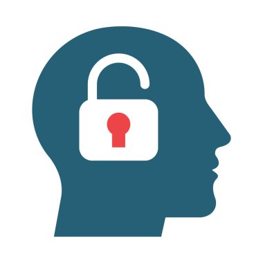 Kişisel ve ticari kullanım için dışa dönük Vektör Kabartması İki Renk Simgesi