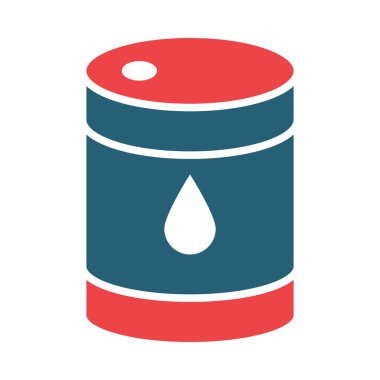 Kişisel ve ticari kullanım için Yağ Vektörü Kabartması İki Renk Simgesi