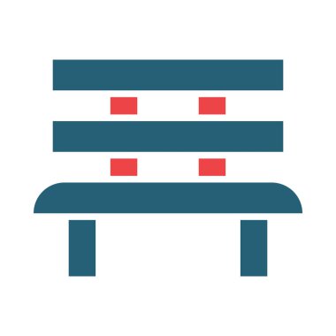 Kişisel ve ticari kullanım için yedek vektör kabartması iki renk simgesi