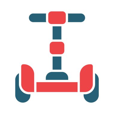Segway Vektör Sembolü Kişisel ve Ticari Kullanım İçin İki Renk Simgesi