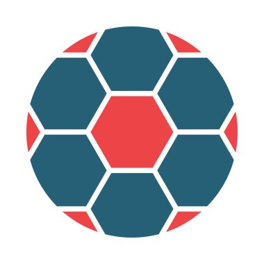 Kişisel ve ticari kullanım için Futbol Vektörü Sembolü İki Renk Simgesi