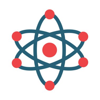 Kişisel ve ticari kullanım için Fizik Vektörü Sembolü İki Renk Simgesi