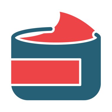 Kişisel ve ticari kullanım için Krem Vektörü Kabartma İki Renk Simgesi