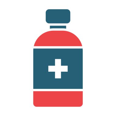 Kişisel ve ticari kullanım için Şurup Vektörü Kabartması İki Renk Simgesi