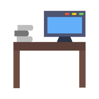 Kişisel ve Ticari Kullanım İçin Çalışma Alanı Vektörü Düz Simgesi