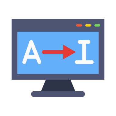 Kişisel ve ticari kullanım için Çeviri Vektörü Düz Simgesi