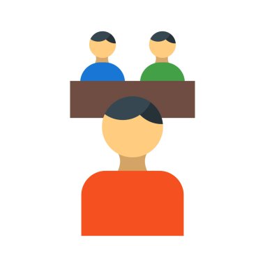 Kişisel ve ticari kullanım için İş Görüşmesi Vektörü Düz Simgesi