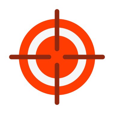 Kişisel ve Ticari Kullanım için Hedef Vektör Düz Simgesi