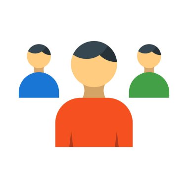 Kişisel ve ticari kullanım için Takım Vektörü Düz Simgesi