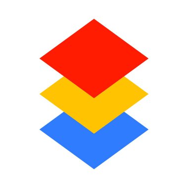 Kişisel ve Ticari Kullanım İçin Vektör Düz Simgesini Yığar