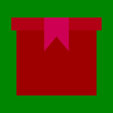 Kişisel ve Ticari Kullanım İçin Kutu Vektörü Düz Simgesi