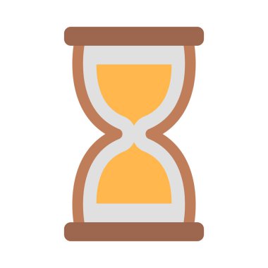 Kişisel ve Ticari Kullanım için Kum Saati Vektörü Düz Simgesi