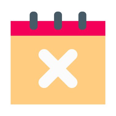 Kişisel ve Ticari Kullanım İçin Olay Vektörü Düz Simgesini İptal Et