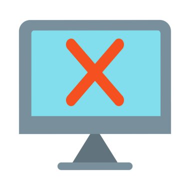 Kişisel ve Ticari Kullanım için Hata Vektörü Düz Simgesi