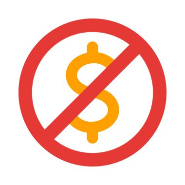 Kişisel ve ticari kullanım için Para Vektörü Düz Simgesi Yok