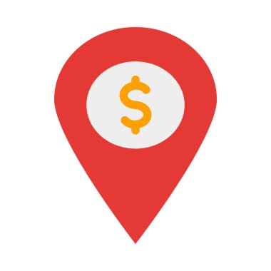 Kişisel ve Ticari Kullanım İçin Nakit Noktası Vektör Düz Simgesi