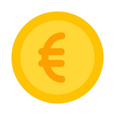 Kişisel ve Ticari Kullanım İçin Euro Vektörü Düz Simgesi