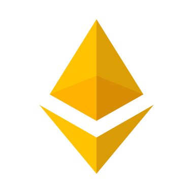 Kişisel ve ticari kullanım için Ethereum Vektör Düz Simgesi