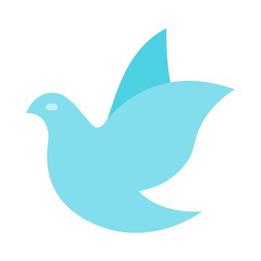 Kişisel ve ticari kullanım için Güvercin Vektörü Düz Simgesi