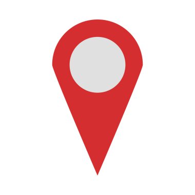 Kişisel ve Ticari Kullanım İçin Konum Vektörü Düz Simgesi