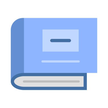 Kişisel ve ticari kullanım için Kitap Kapağı Vektörü Düz Simgesi