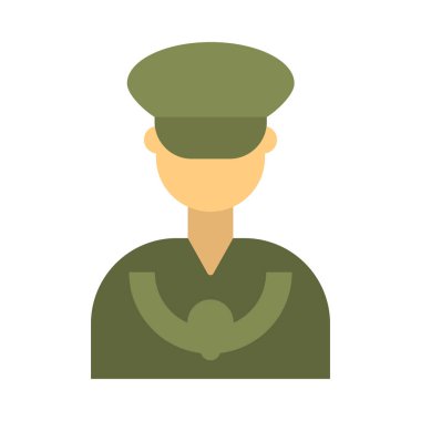 Kişisel ve Ticari Kullanım İçin Pilot Vektör Düz Simgesi