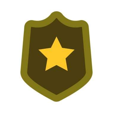 Kişisel ve ticari kullanım için Kalkan Vektörü Düz Simgesi