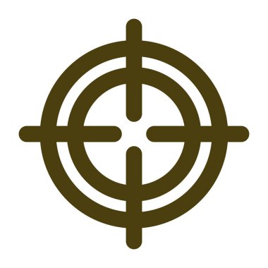 Kişisel ve Ticari Kullanım için Hedef Vektör Düz Simgesi