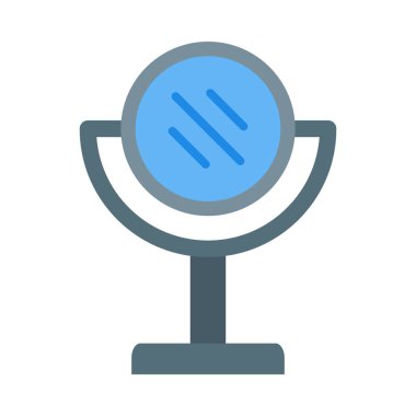 Kişisel ve Ticari Kullanım İçin Ayna Vektörü Düz Simgesi