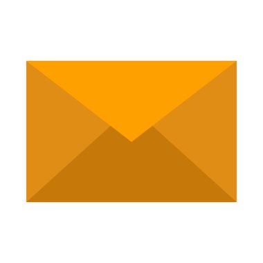 Kişisel ve Ticari Kullanım için E- posta Vektörü Düz Simgesi